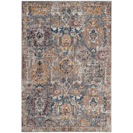 Safavieh 10 x 14 ft. Bristol Rectangle Power-Loomed Rug - Gray & Blue BTL347A-10